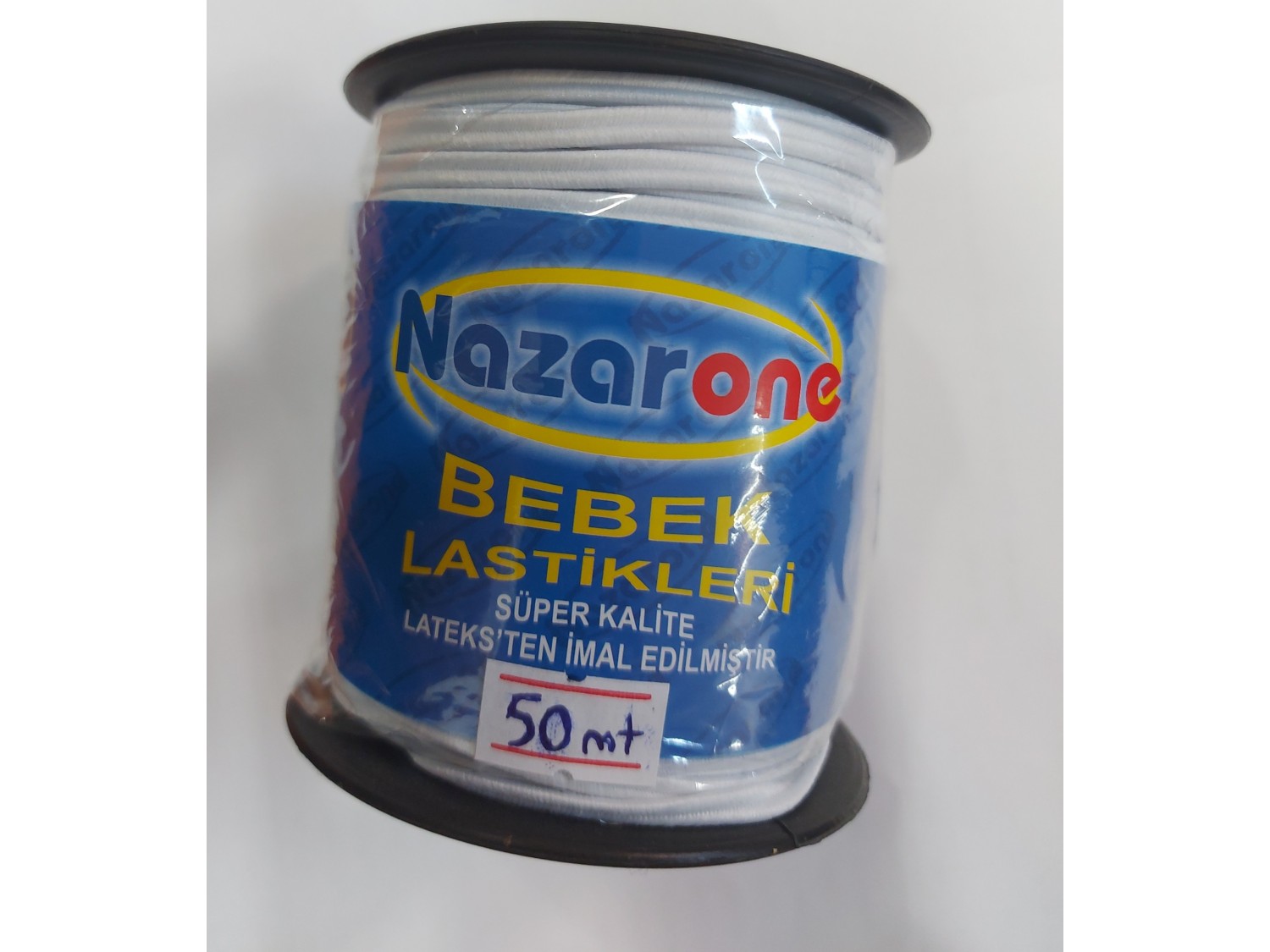 BEBE LASTİK 50 MT SİYAH-BEYAZ