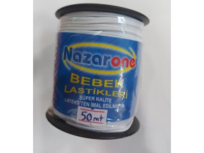 BEBE LASTİK 50 MT SİYAH-BEYAZ