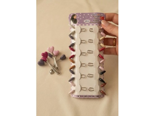 EŞARP KISKAÇ KLİPS 12'Lİ (3183-9) 